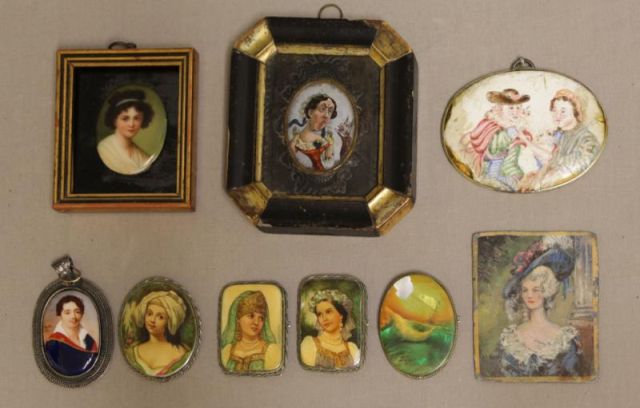 Appraisal: Miniatures From a Yonkers NY collection Dimensions high to high