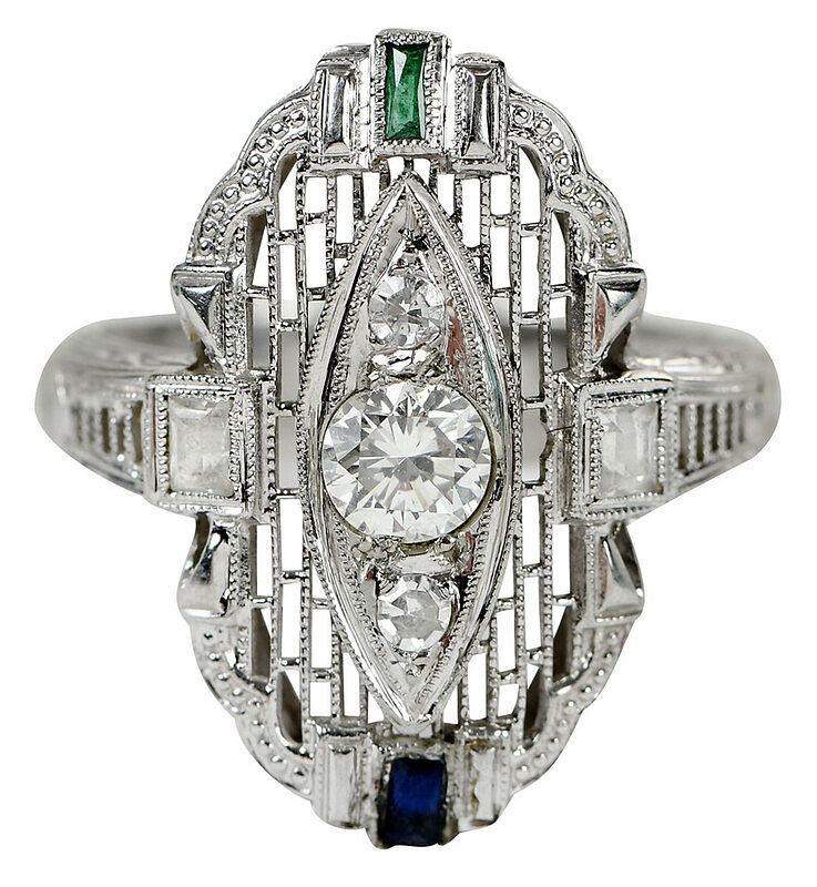 Appraisal: kt Diamond Ring one round brilliant diamond estimated weight ct