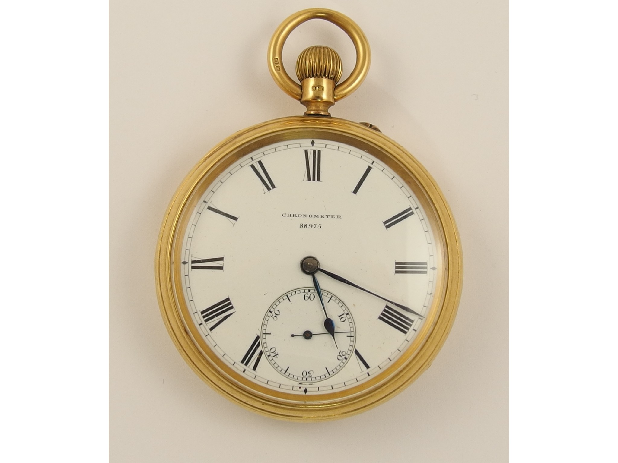 Appraisal: An ct pocket watch Chronometer By Glasgow maker James Haycase