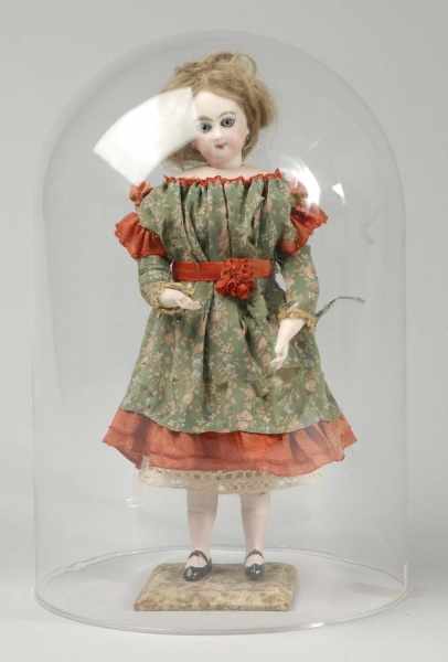 Appraisal: French Jumeau Candy Container Doll Description Antique bisque Jumeau head