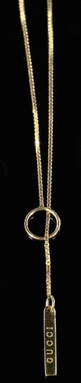 Appraisal: Eighteen-Karat Yellow Gold Gucci Necklace composed of a fine box