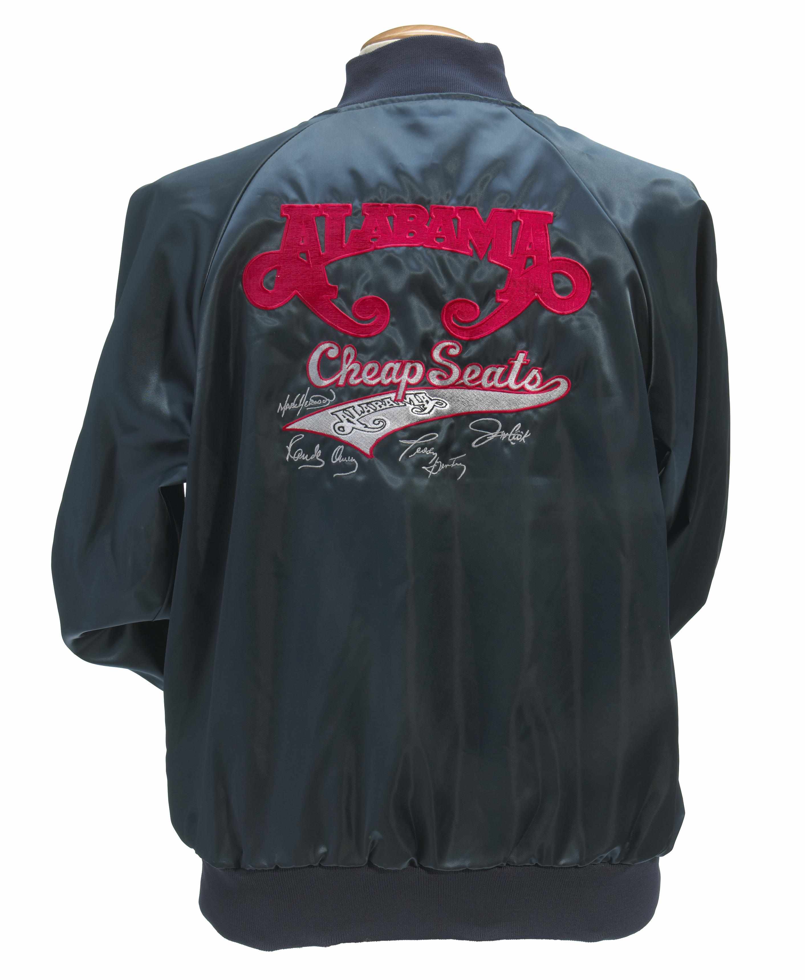 Appraisal: Alabama Cheap Seats tour jacket Blue satin Bridgeport jacket embroidered