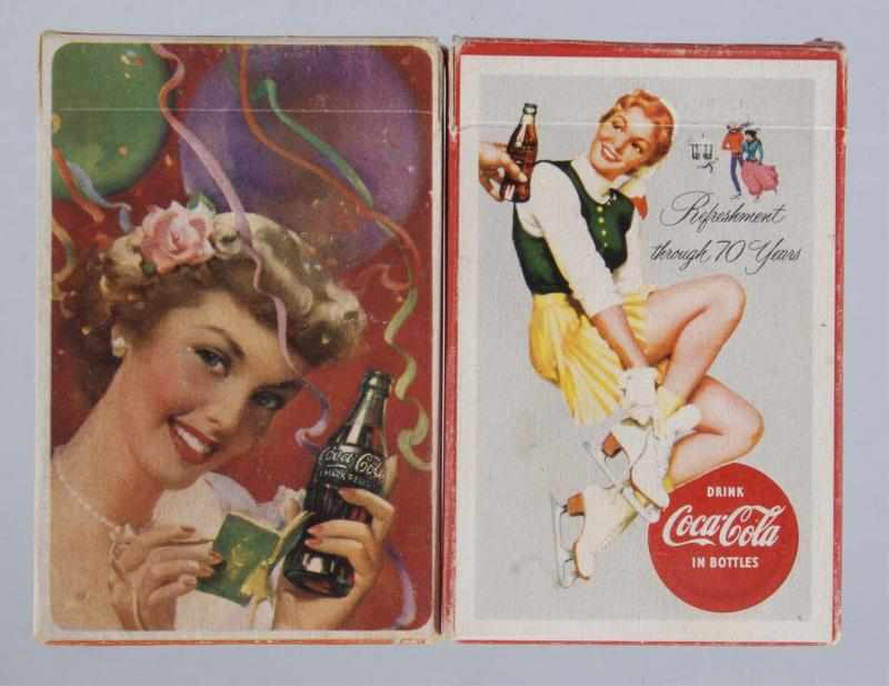 Appraisal: Lot of Coca-Cola Card Decks Description Includes one and one