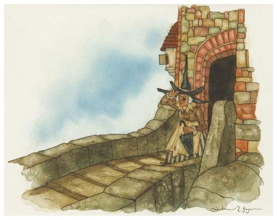 Appraisal: HAGUE Michael b The Search for the Wicked Witch Watercolor