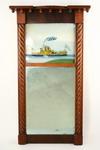 Appraisal: PIER MIRROR - Mid th c Mirror with reverse glass