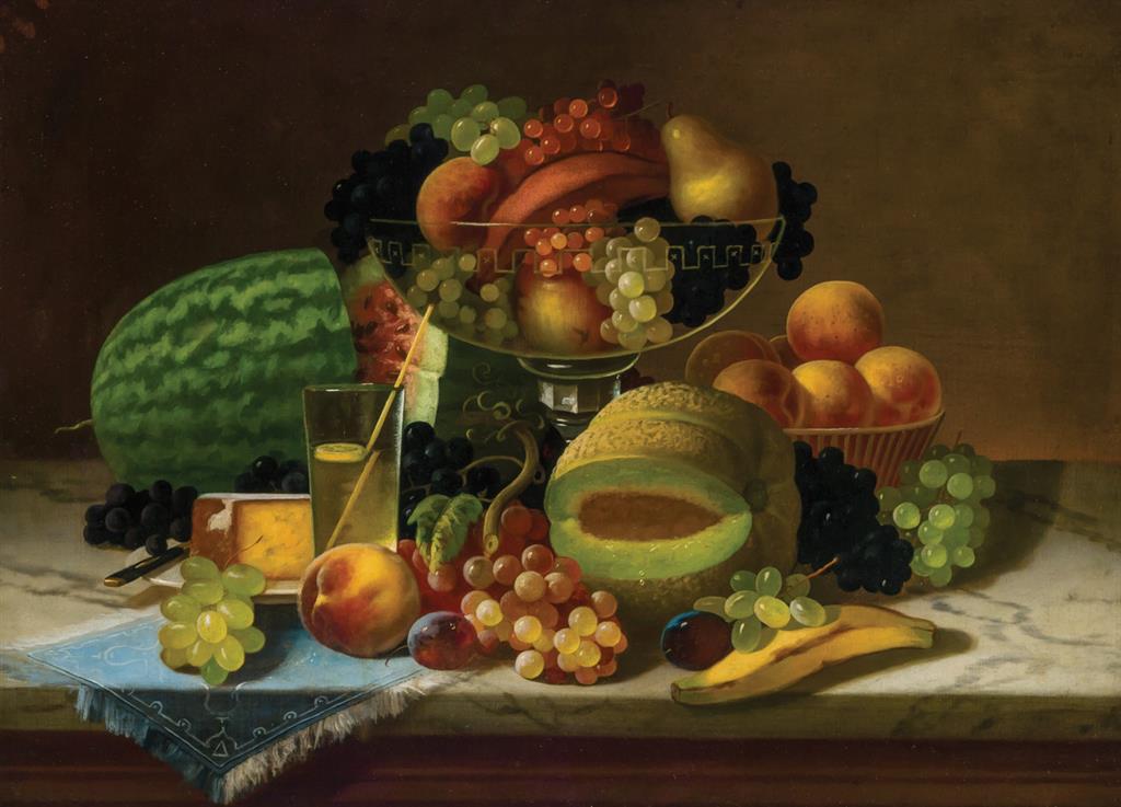 Appraisal: CARDUCIUS PLANTAGENET REAM American - Bountiful Still Life oil on