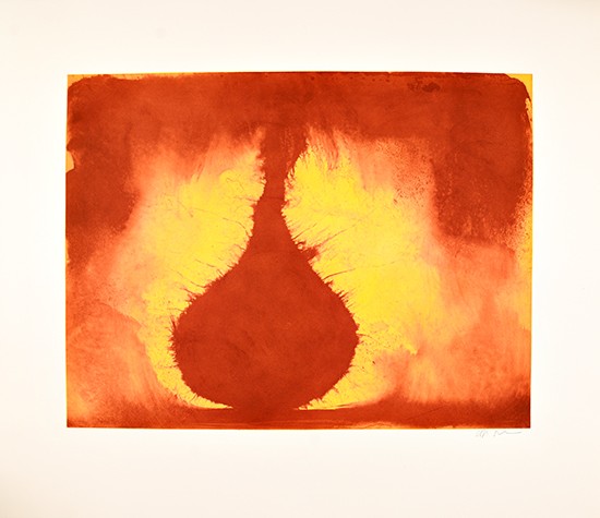 Appraisal: ANISH KAPOOR Red Form Color etching on Somerset textured soft