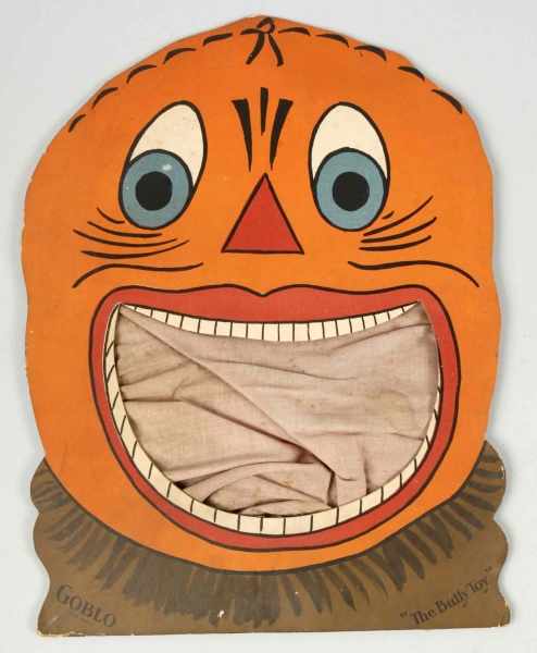 Appraisal: Cardboard Goblo Pumpkin Face Bag Toss Game Description Rare Listed