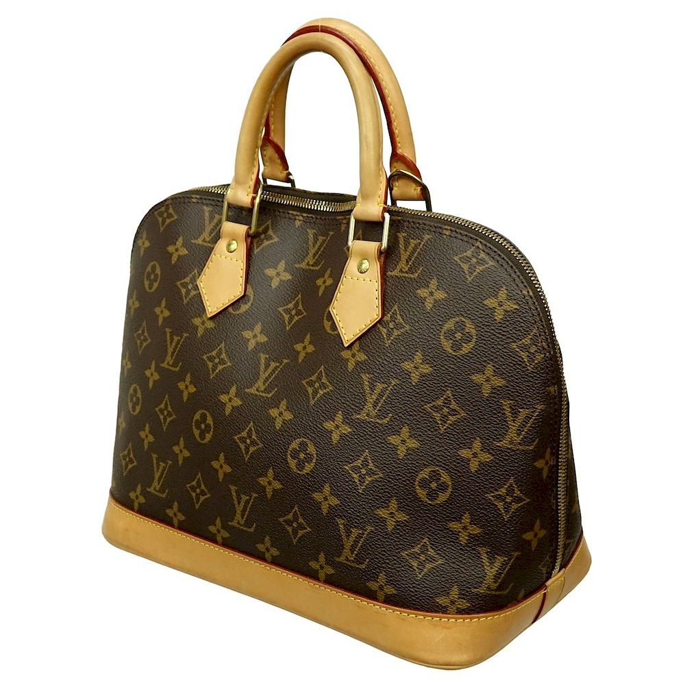 Appraisal: Louis Vuitton Brown Canvas Monogram Alma PM Louis Vuitton Brown