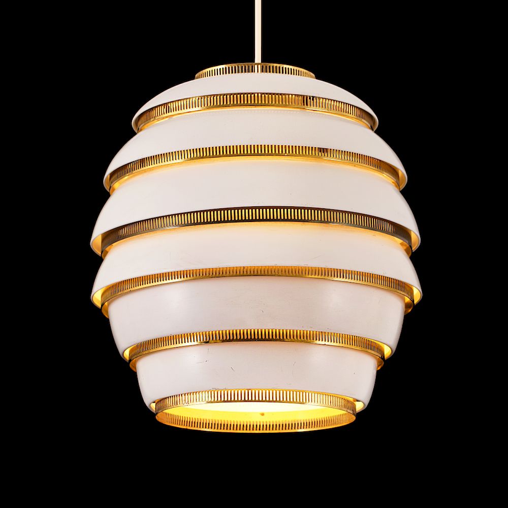 Appraisal: Alvar Aalto Six-sphered version of Alva Aalto's beehive lamp Model