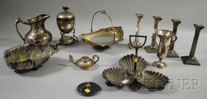 Appraisal: Group of Silver-plated Table and Decorative Items including a set