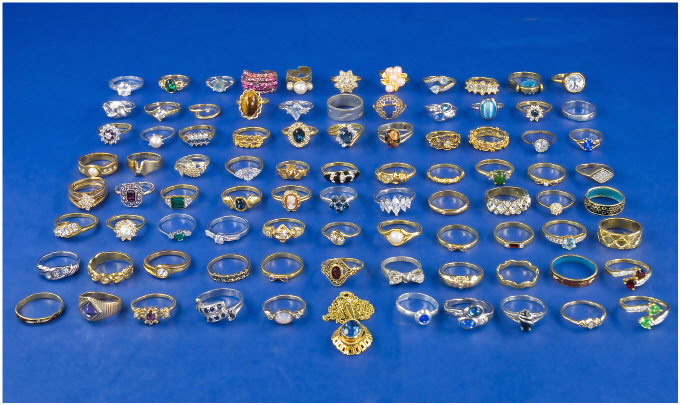 Appraisal: Collection Of Approx Gold Plated Dress Rings