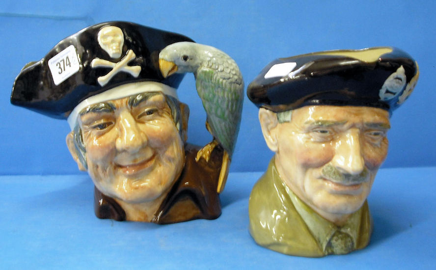 Appraisal: Royal Doulton Large Character Jugs Long John Silver D and