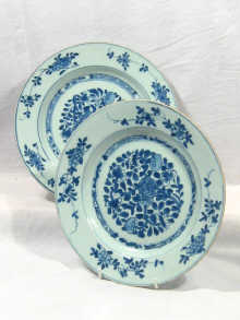 Appraisal: A pair of th century Oriental blue and white plates