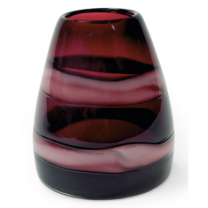 Appraisal: Venini vase Italy double incalmo form in light and dark