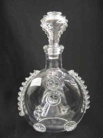 Appraisal: Baccarat Crystal Decanter fleur-de-lis medallions for Remy Martin ''