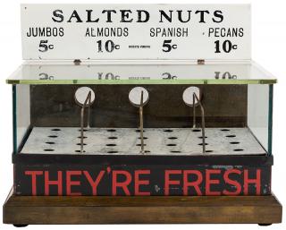 Appraisal: Salted Nuts Compartment Hot Nut Dispenser Circa Compartments held Jumbos