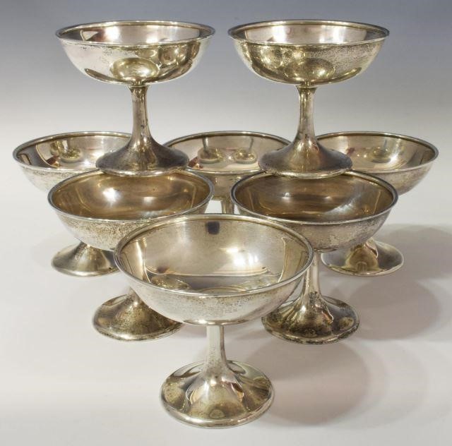 Appraisal: lot of Viking sterling silver champagne coupes sherbets mid th