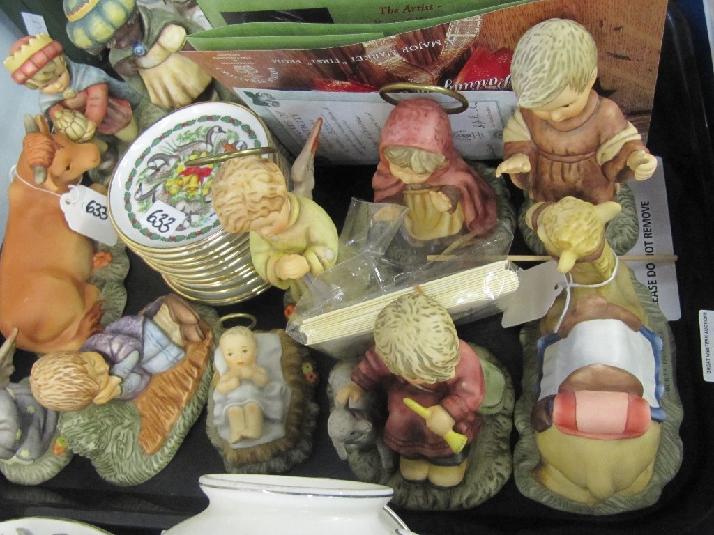 Appraisal: Goebel nativity figures and a set of Royal Stafford Christmas