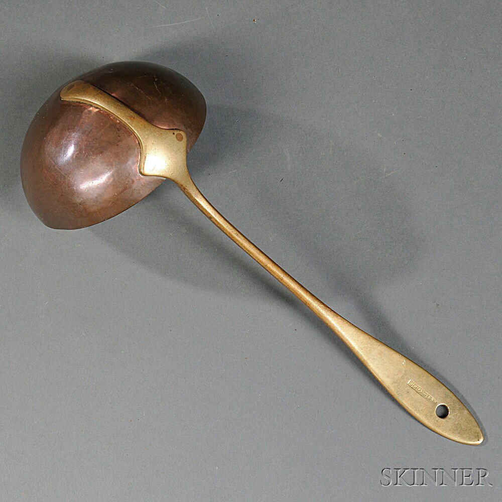 Appraisal: Brass and Copper Ladle America late th early th century