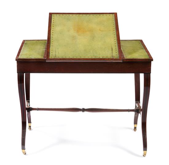 Appraisal: Sale Lot A Regency Inlaid Mahogany Writing Table circa the