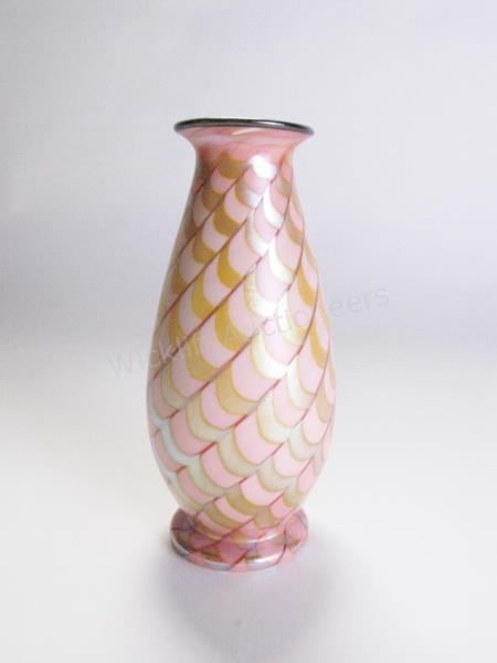 Appraisal: Durand Lady Gay Art Glass Vase rose glass vase with