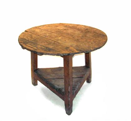 Appraisal: Painted cricket table late th century