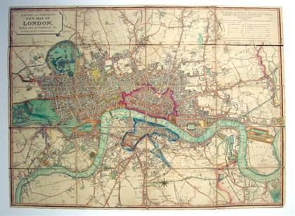 Appraisal: piece Hand-Colored Engraved Map Laurie Robert Whittle James New Map