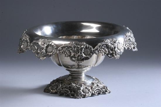 Appraisal: DOMINICK HAFF STERLING SILVER PUNCHBOWL Circa retailed by Bailey Banks