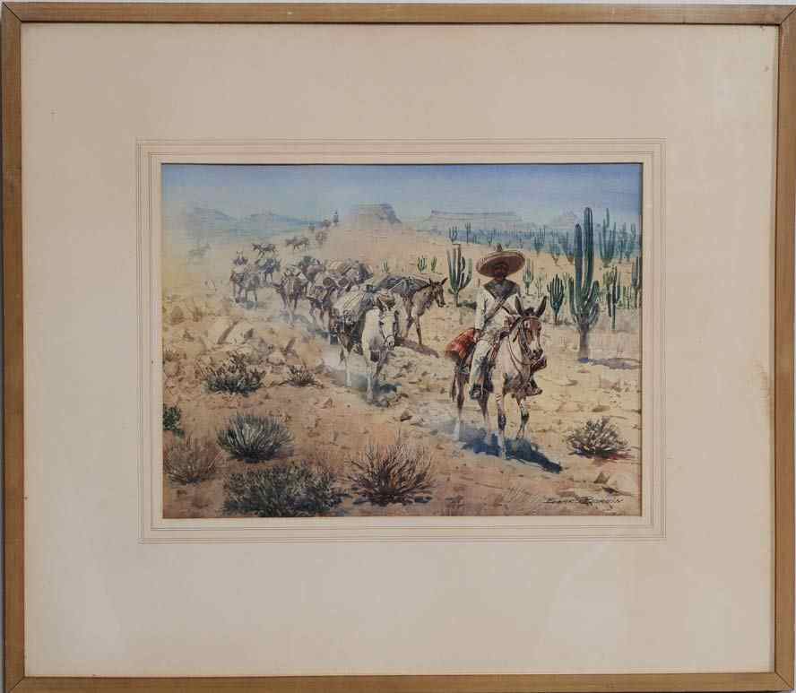 Appraisal: Edward Borein Pancho Villa and his Men untitled by artist