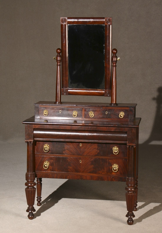 Appraisal: Classical Mahogany Dressing Table Massachusetts Circa Height in cm Width