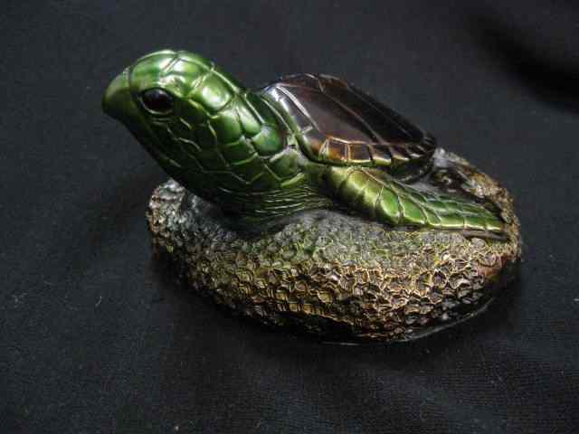 Appraisal: Phil Vanderlei Bronze Figurine ''Sea Turtle'' '' excellent