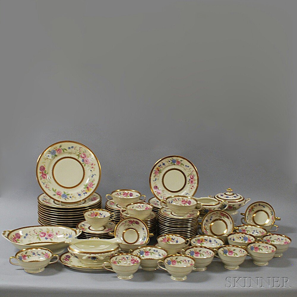 Appraisal: Approximately Ninety-eight Pieces of Schlaggenwald Porcelain and a Pair of