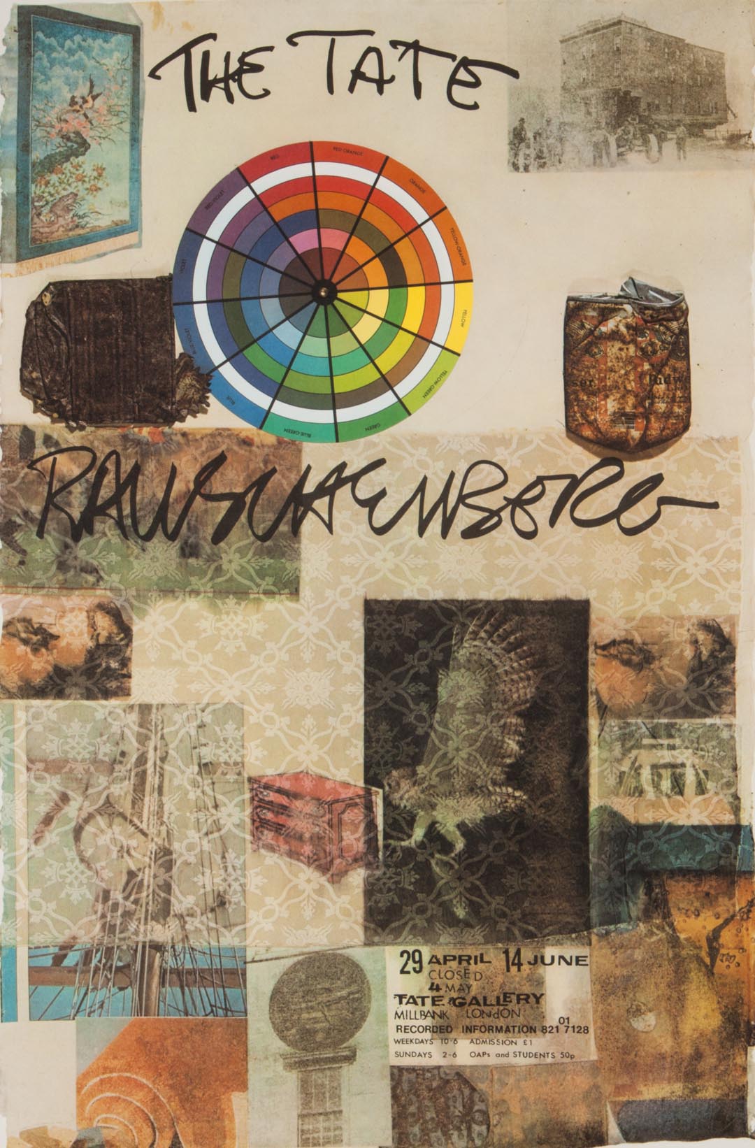 Appraisal: Robert Rauschenberg Tate Gallery poster Unsigned x in framed