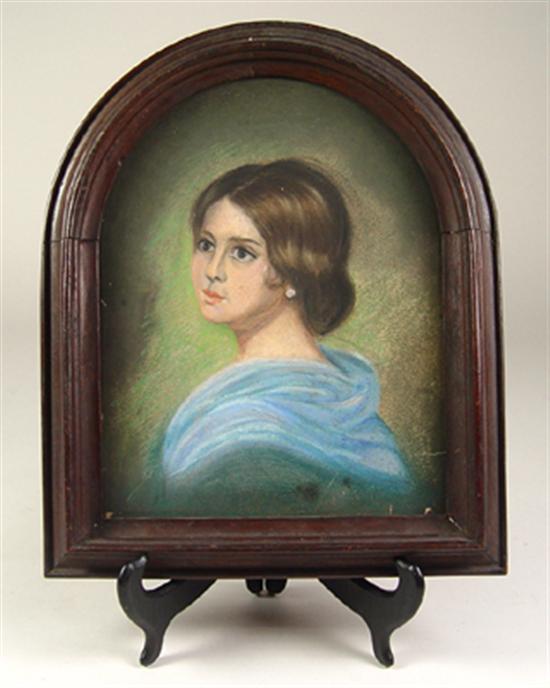 Appraisal: Victorian Pastel on Paper Late th Century Young woman with