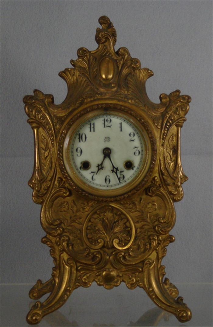 Appraisal: Waterbury French style mantle clock missing door t s key