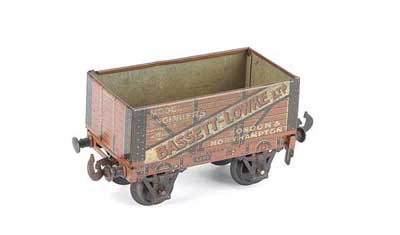 Appraisal: Carette for Bassett-Lowke O Gauge Private Owner Open Wagon Tinprinted