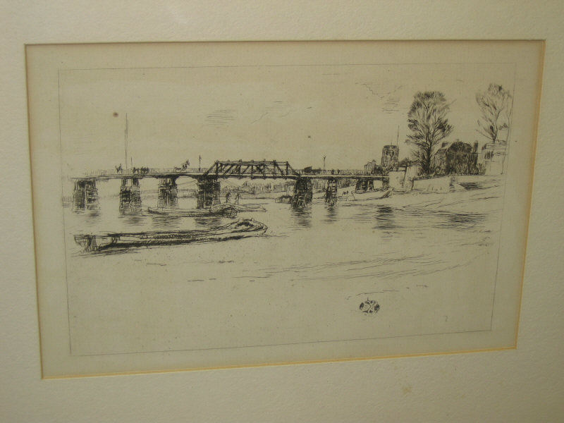 Appraisal: JAMES ABBOTT MCNEILL WHISTLER AMERICAN - FULHAM OLD CHELSEA print