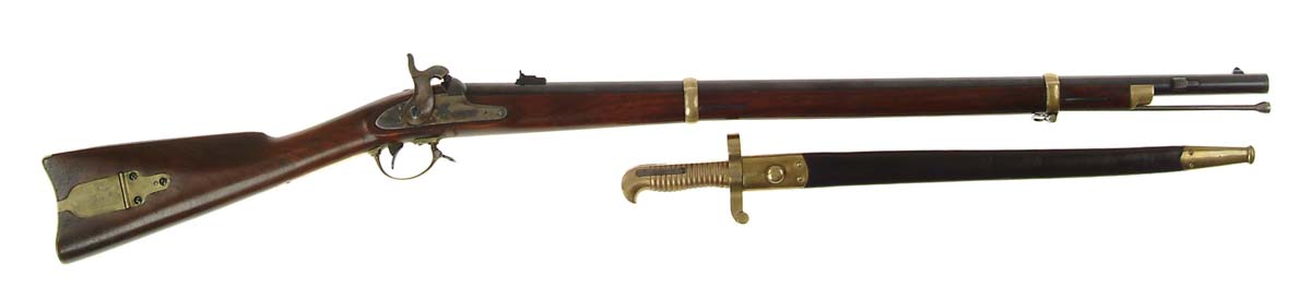 Appraisal: EXTREMELY FINE REMINGTON ZOUAVE RIFLE BAYONET NSN Cal rnd bbl