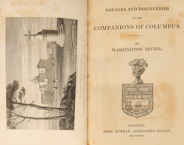 Appraisal: IRVING Washington Voyages and Discoveries of The Companions of Columbus