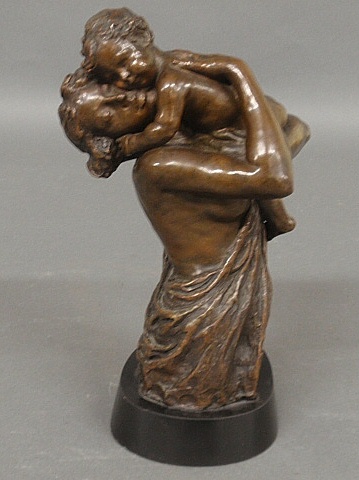 Appraisal: - Bentivegna Vincenzo Italian - bronze figural group of a