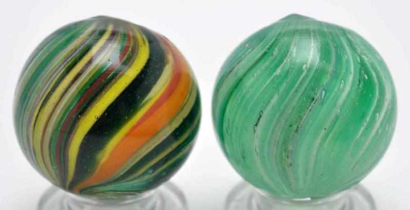 Appraisal: Lot of Joseph's Coat Marbles Description Includes one green and