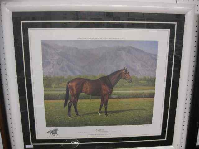 Appraisal: Richard Stone Reeves Lithograph ''Alysheba'' horse of the year of