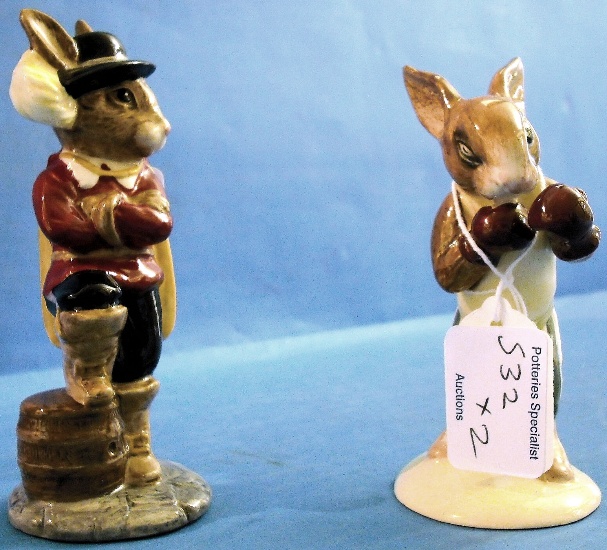 Appraisal: Royal Doulton Bunnykins Figures Cavalier DB limited edition and Knockout