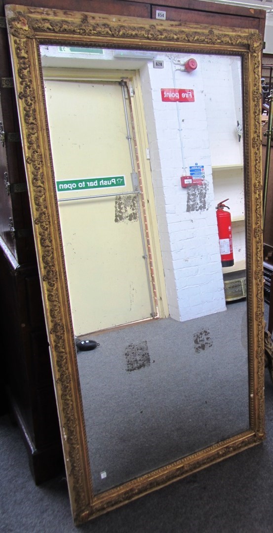 Appraisal: A th century framed rectangular wall mirror with moulded frame