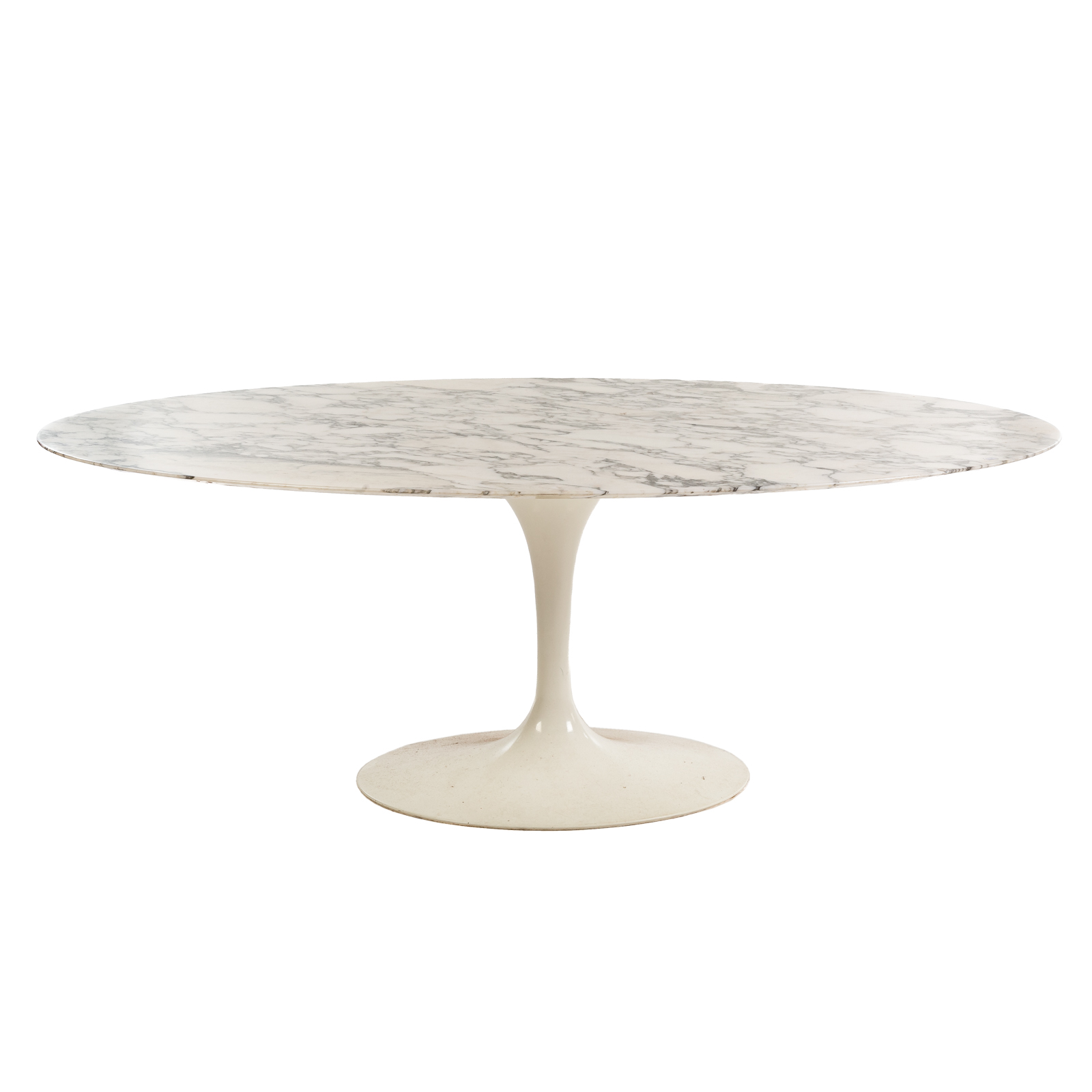 Appraisal: EERO SAARINEN MARBLE TULIP TABLE BY HERMAN MILLER Large Carrara