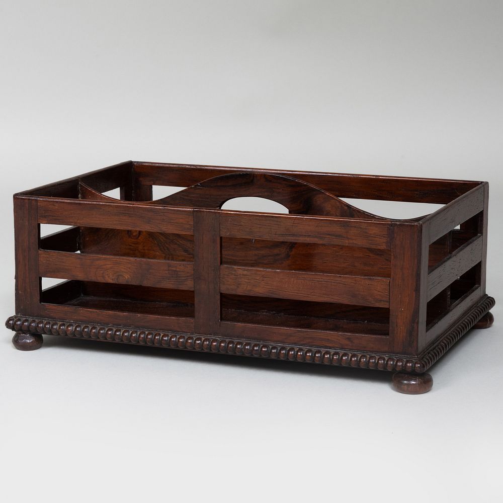 Appraisal: Regency Rosewood Letter Holder x x in Condition Age split