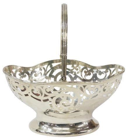 Appraisal: American sterling silver reticulated basket Frank M Whiting Company Massachusetts