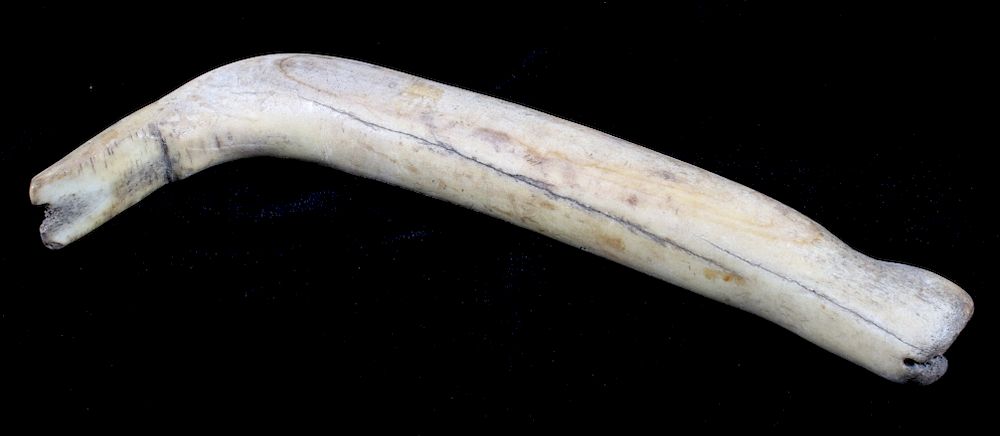 Appraisal: Sioux Buffalo Bone Hide Scrapper th Century For sale in