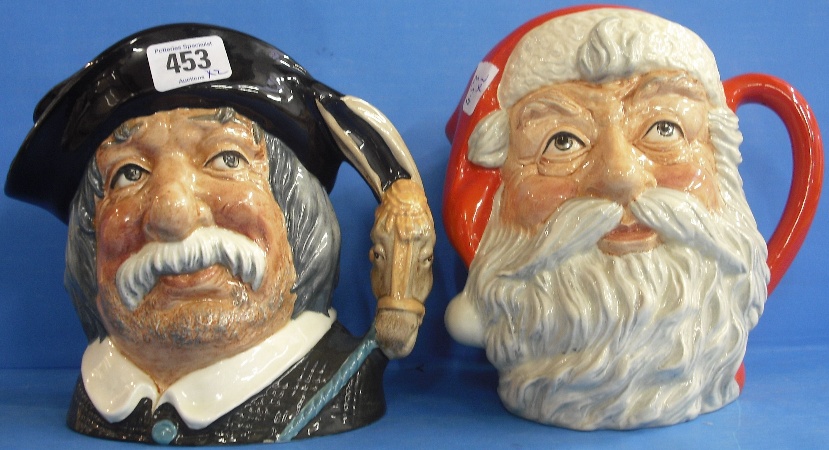 Appraisal: Royal Doulton large Character Jugs Santa Claus D and Sancho